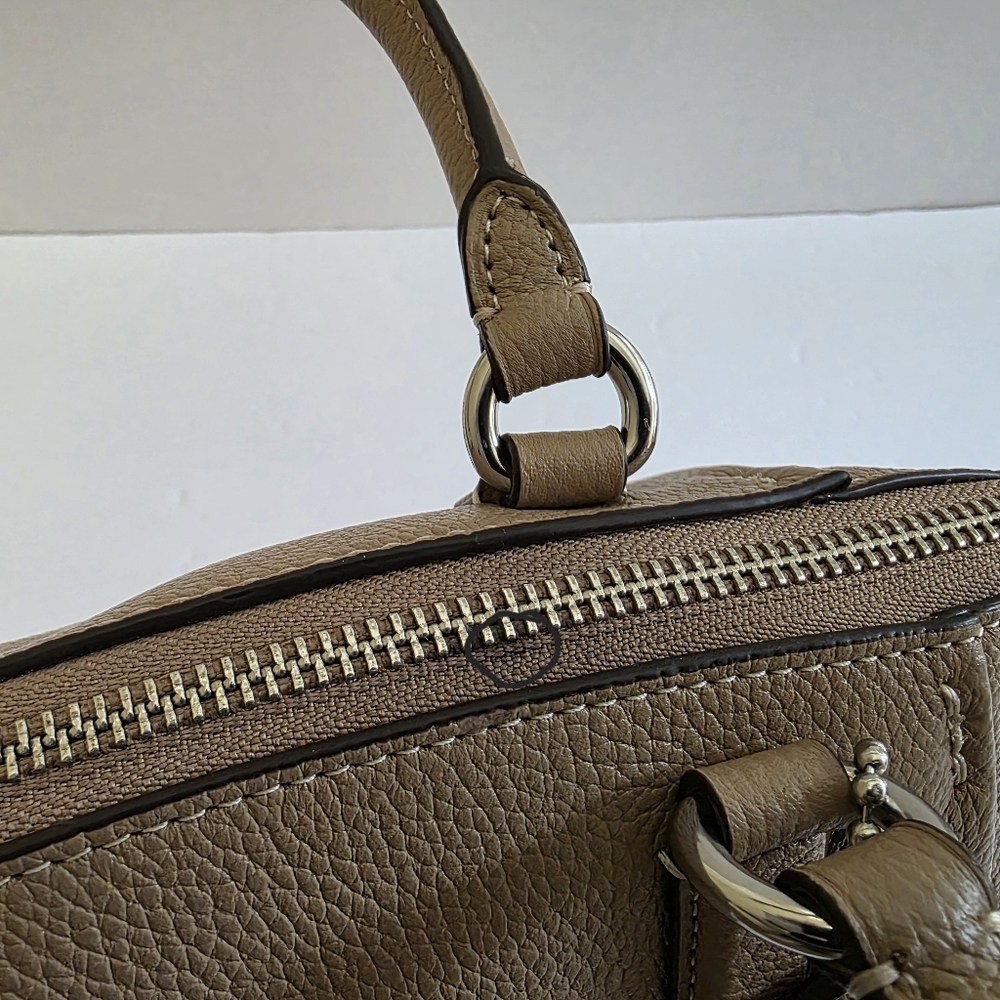 Coach Elise Pebble Leather Satchel - Picture 16 of 16